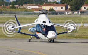 Vue du démonstrateur de gyrodyne Racer lors de ses essais chez Airbus